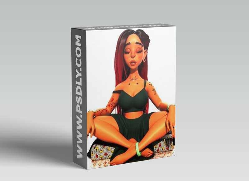Girl meditates