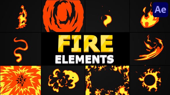 Videohive Cartoon Fire Pack After Effects 30781339