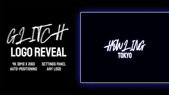 Videohive - glitch logo reveal 27960470