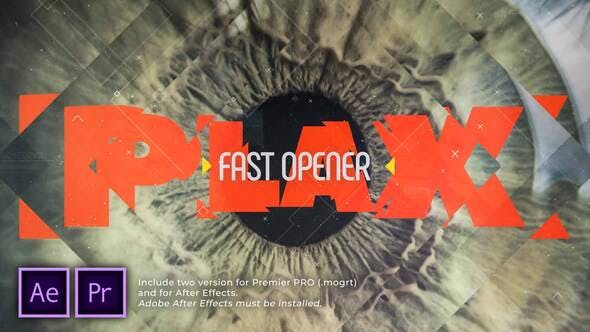 Videohive pLax Fast Opener 30234722