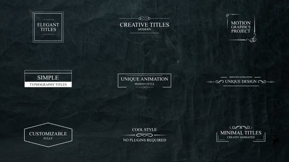 Videohive Elegant Titles 29877032