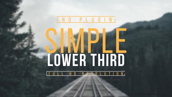 Videohive Simple Lower Third 15379815