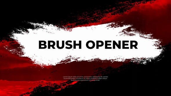 Videohive Brush Opener 30204555