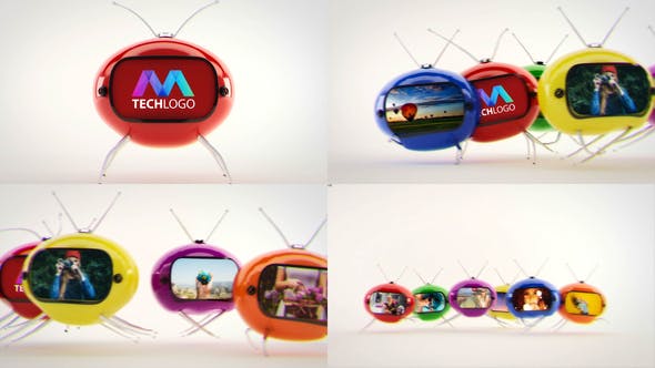 Videohive Funky TV Logo Reveal 31083403
