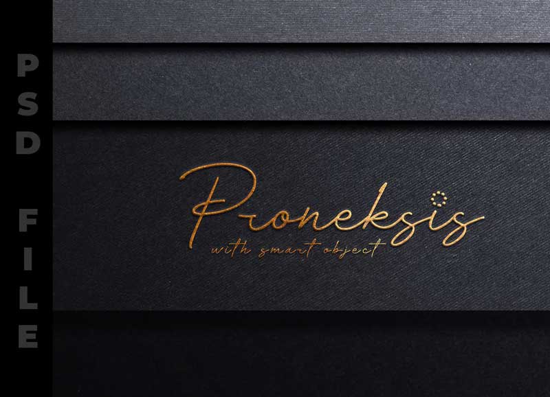 Luxury mockup - embossed