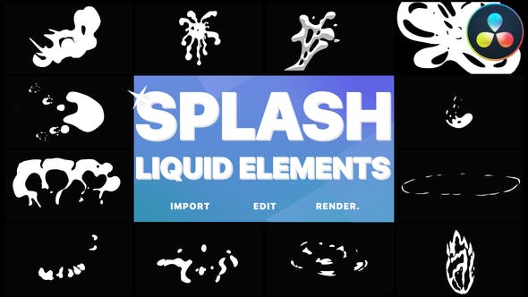 Videohive Splash Elements DaVinci Resolve 30564300