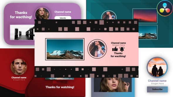 Videohive Youtube Trendy Endscreens 30632266