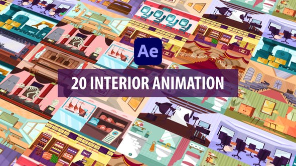 Videohive Interior Background Scenes After Effects 31366798
