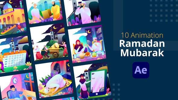 Videohive Ramadan Mubarak Animation After Effects 31361722