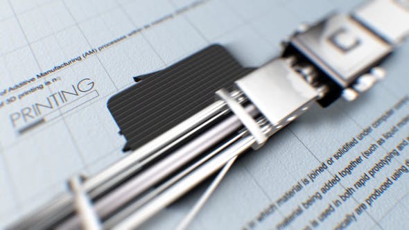 Videohive 3D Printer Logo Reveal 22424607
