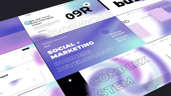 Videohive Gradient Typography Pack 31103897