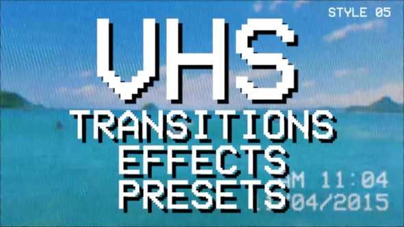 Videohive VHS Pack transitions effects presets 22875034