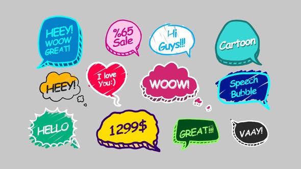 Videohive Speech Bubbles 31810605
