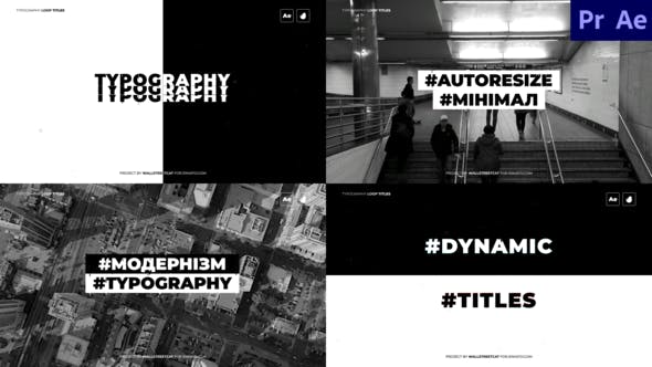 Videohive Loop Typography Titles 31324459
