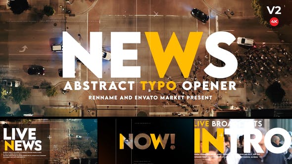 Videohive Typographic Abstract News Opener 27460021