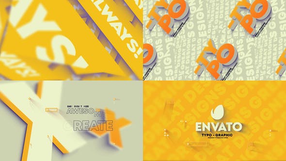 Videohive Colorful Typographic Intro 31235896