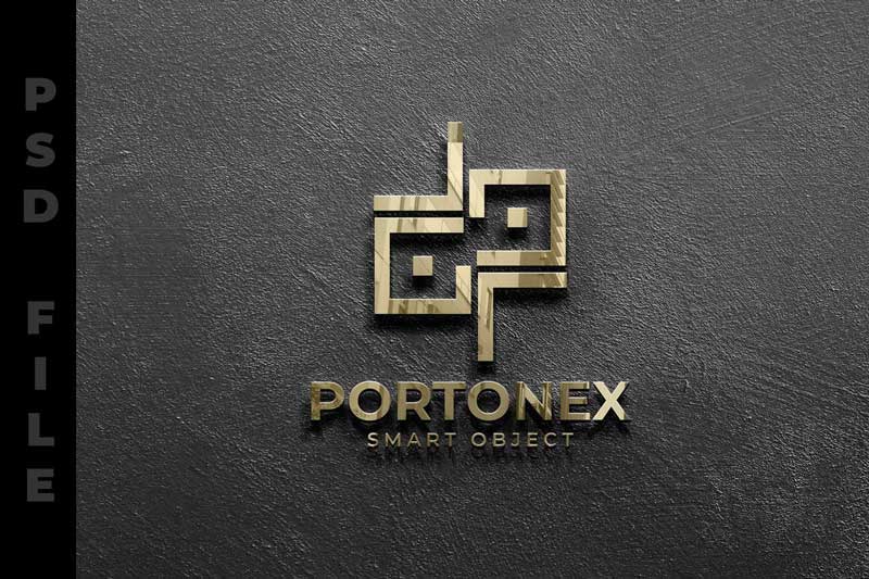 3D Reflection Logo Mockup