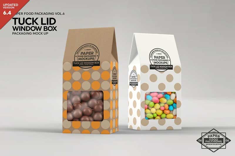 CM - Tuck Lid Window Box Mockup 2182846
