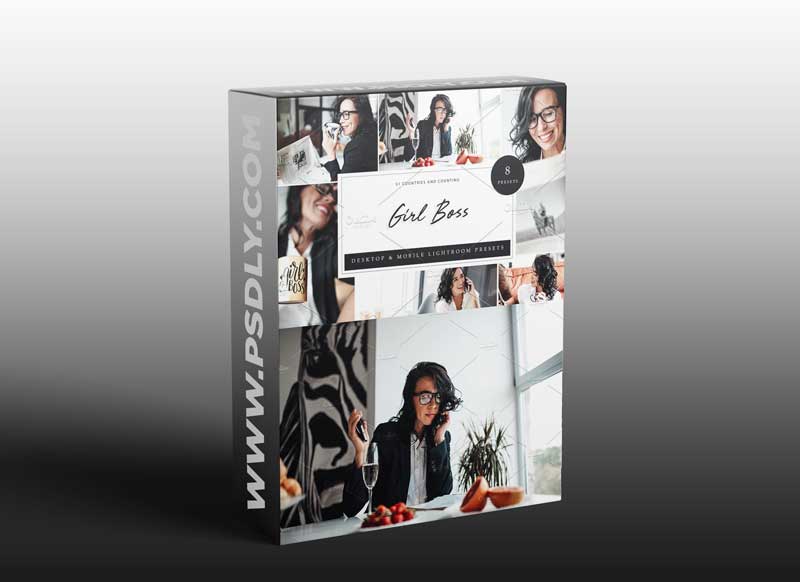 CreativeMarket - 8 x Lightroom Presets, Girl Boss 5962542