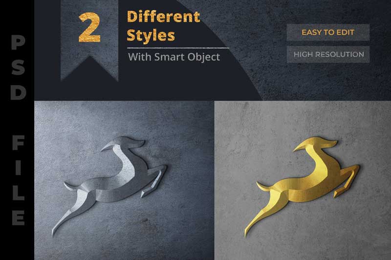 Metal Logo Mockup