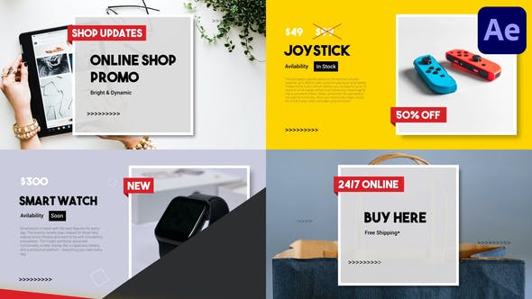 Videohive Online Shop Promo Slideshow After Effects 31559367