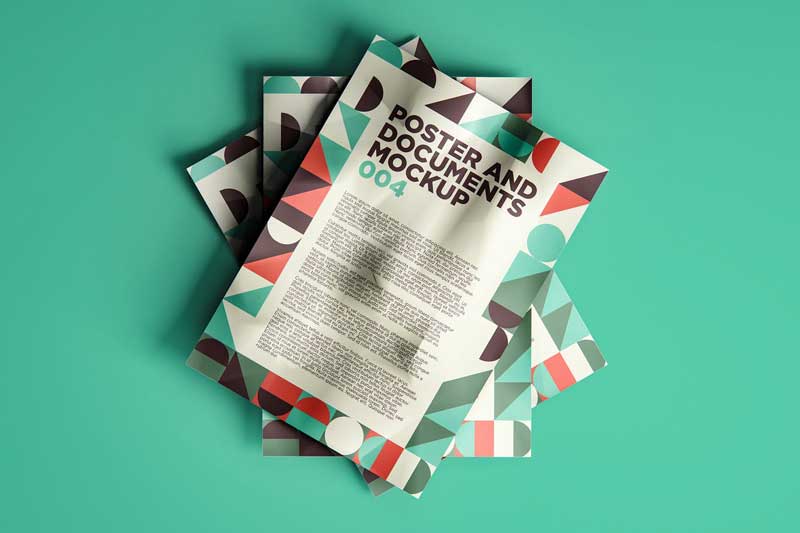 Poster And Documents Mockup 004