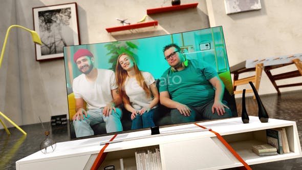 Videohive Plasma Tv Youtube Channel Intro 31135406