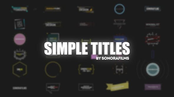 Videohive Simple Titles 31837015