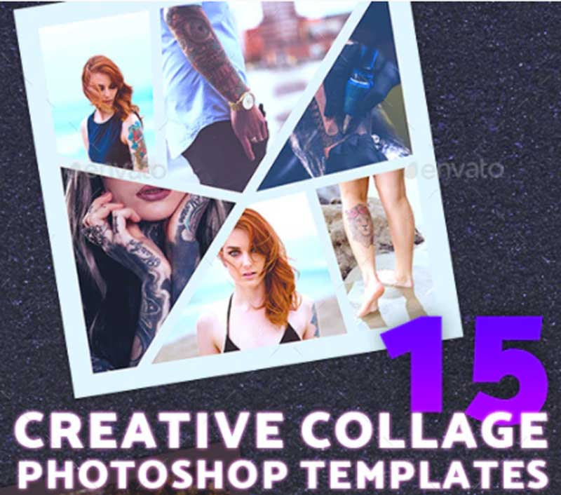 Graphicriver - 21195341 Creative Collage Photoshop Templates