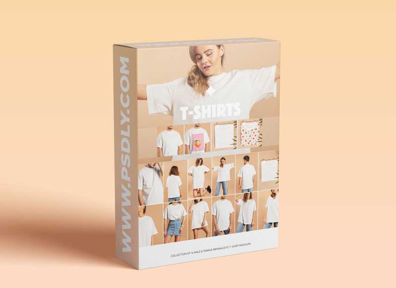 CreativeMarket - T-SHIRT MOCKUP SET (MALE & FEMALE) 5732035