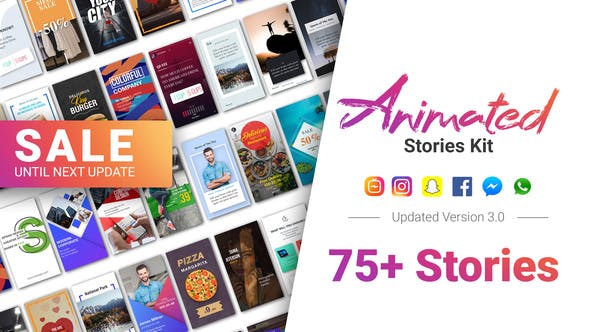 VideoHive Animated Stories Kit Instagram, Snapchat, Facebook 21437547