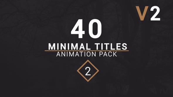 VideoHive MInimal Titles 14866381