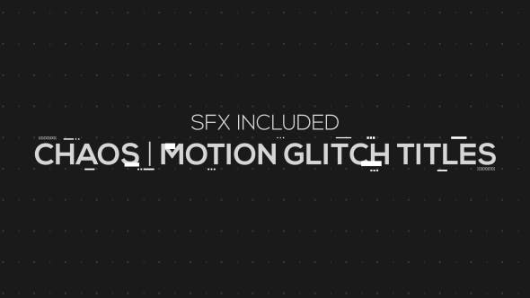 Videohive Chaos | Motion Glitch Titles 19406508