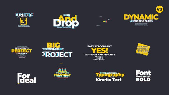 Videohive Kinetic Text Animation V3 23970724