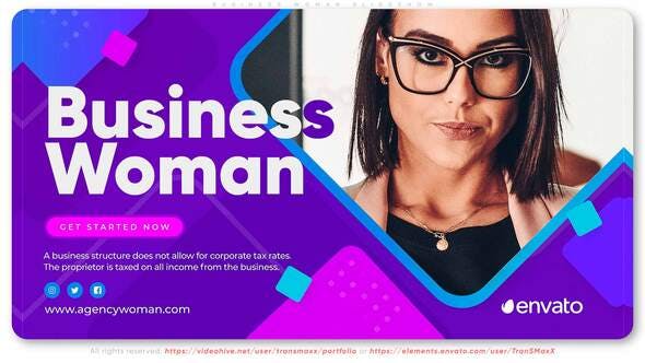 Videohive Business Lady Slideshow 32540250