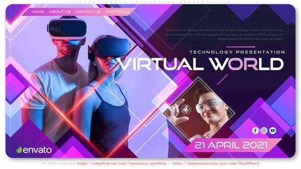 Videohive Virtual World Technology Presentation 32398388