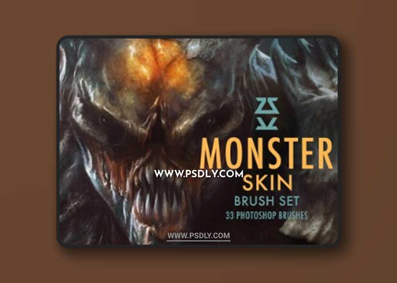 CreativeMarket - Monster Skin Brush Set 6133164