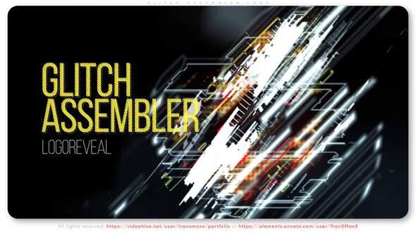 Videohive Glitch Assembler Logo 33289395