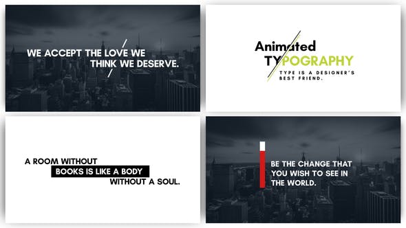 Videohive Typography - Dynamic Minimalism 31458956