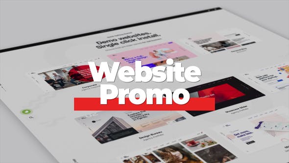 Videohive Minimalistic Website Promo 29234487