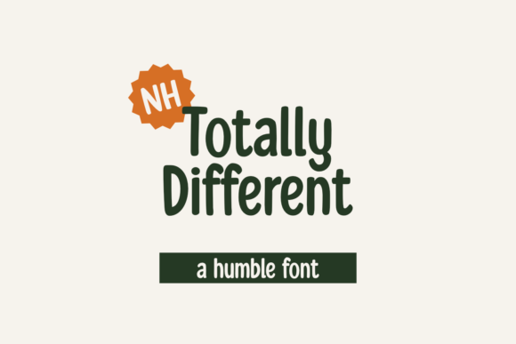 Totally Different Font