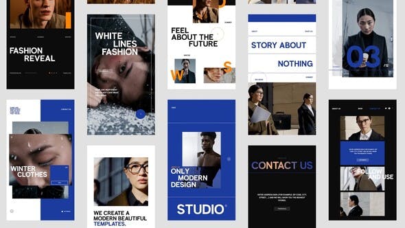 Videohive Website Promo Stories Pack 33930633