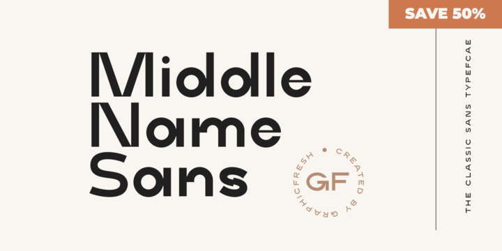 Middle Name Font