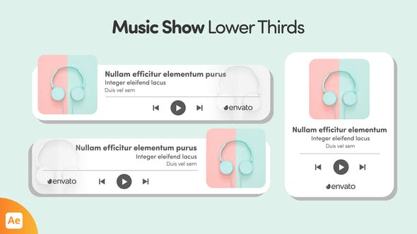 Videohive Music Show Lower Thirds 33743552