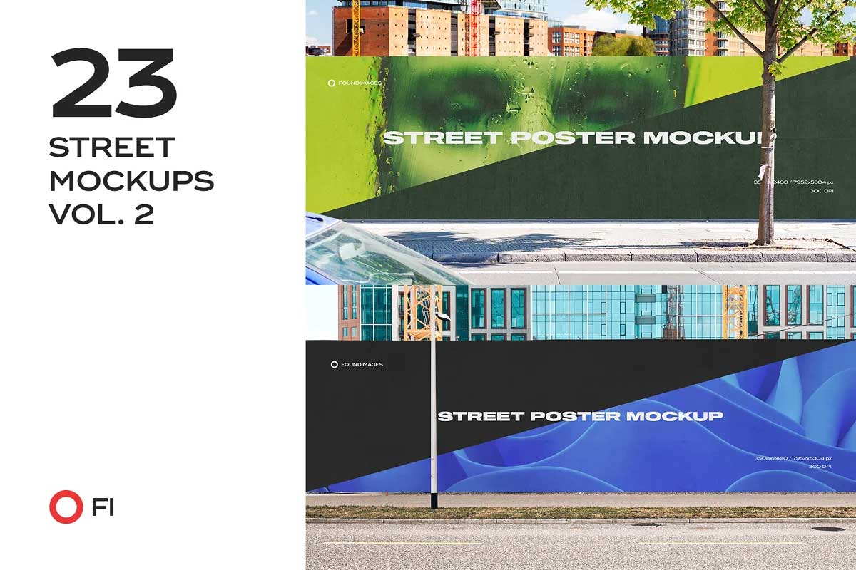 CreativeMarket - Street mockup template bundle vol.2 6524058
