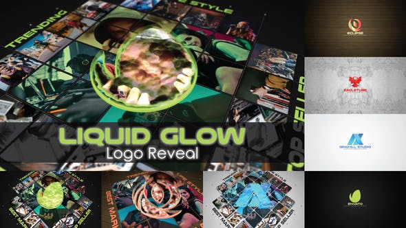Videohive Liquid Glow Logo Reveal 28283675