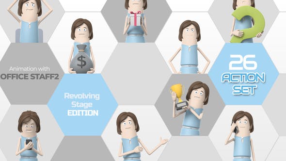 Videohive 26 Action Set Office Staff 2 33966245