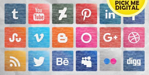 Videohive Social Media Icons Pack - Updated Version 01 16271888