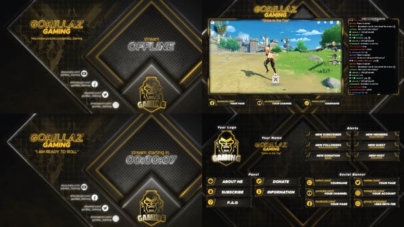 Videohive Streamer Broadcasting Pack 29802998
