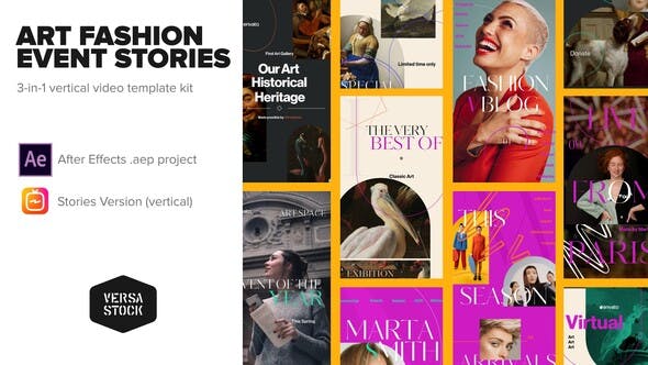 Videohive 3-in-1 Art Fashion Gallery Promo Stories 33786446